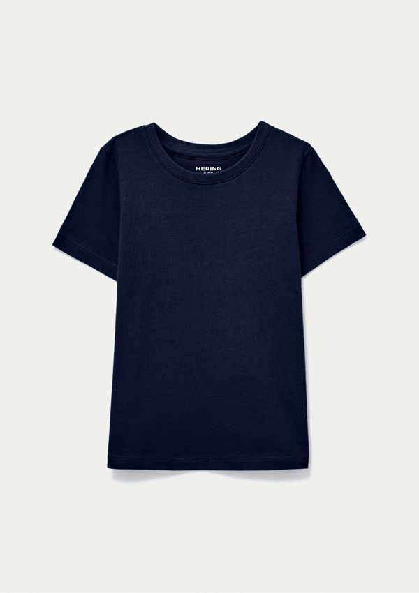 Blusa Manga Curta Infantil Menina Em Malha - Azul 016