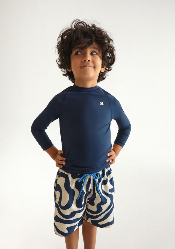 Shorts Infantil Menino Estampado - Azul 008