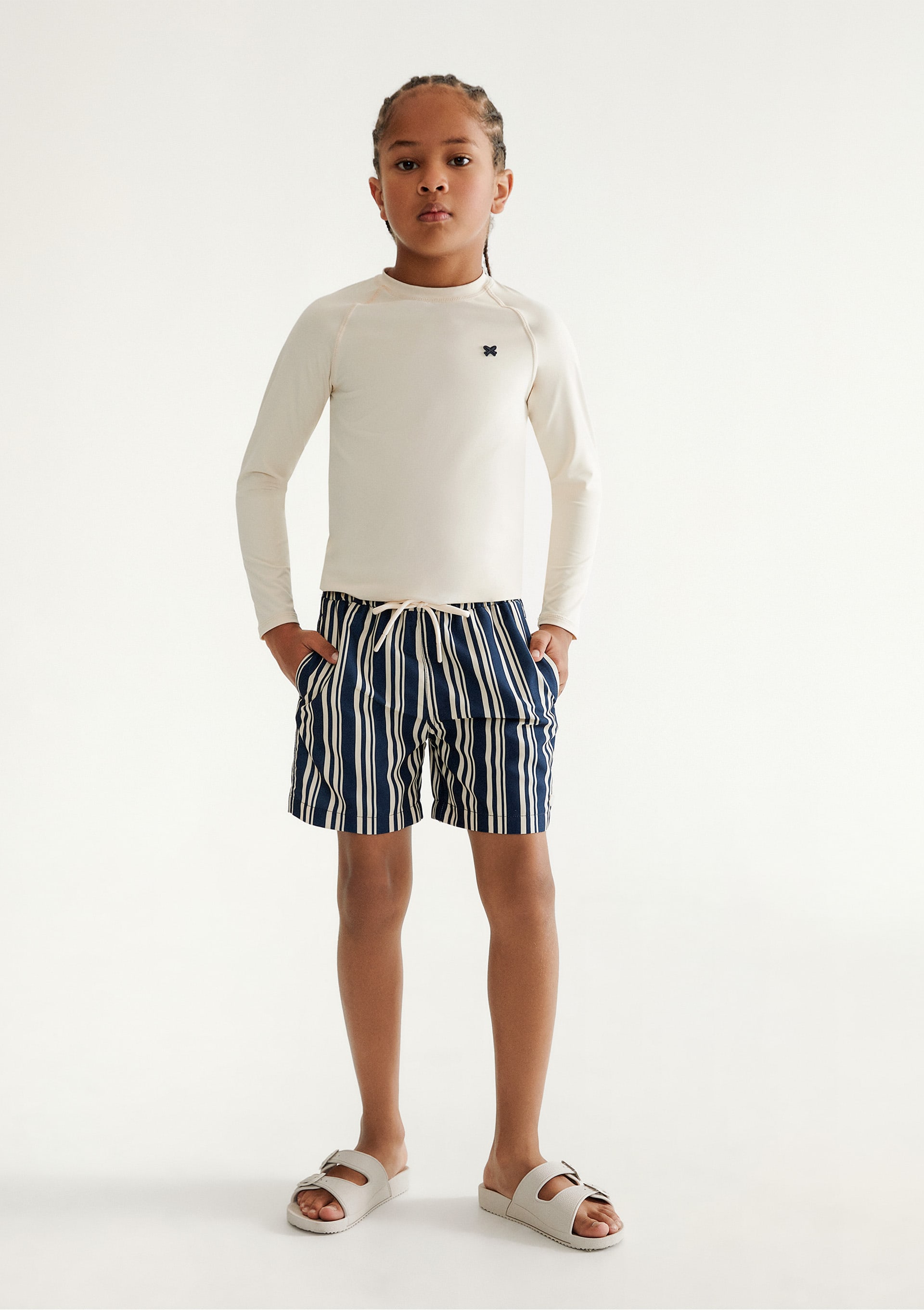 Shorts Infantil Menino Estampado - Preto