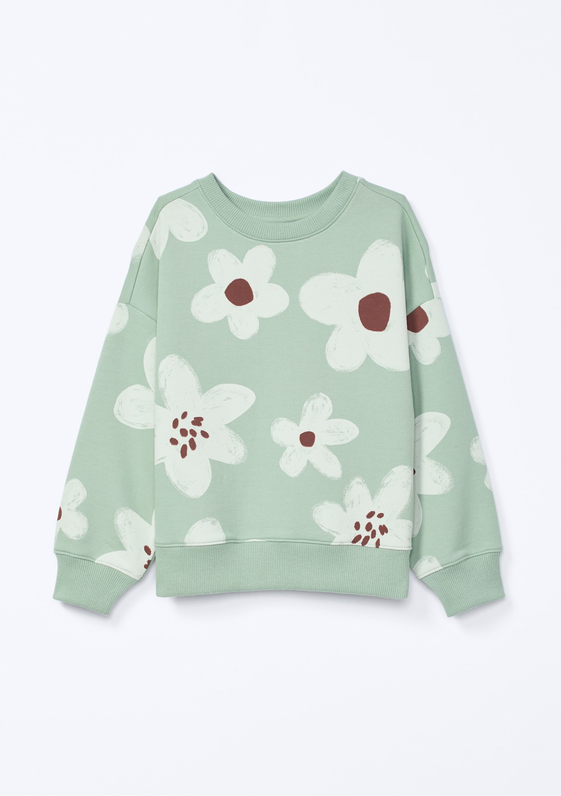 Blusão de Moletom Infantil Menina Estampado - Verde