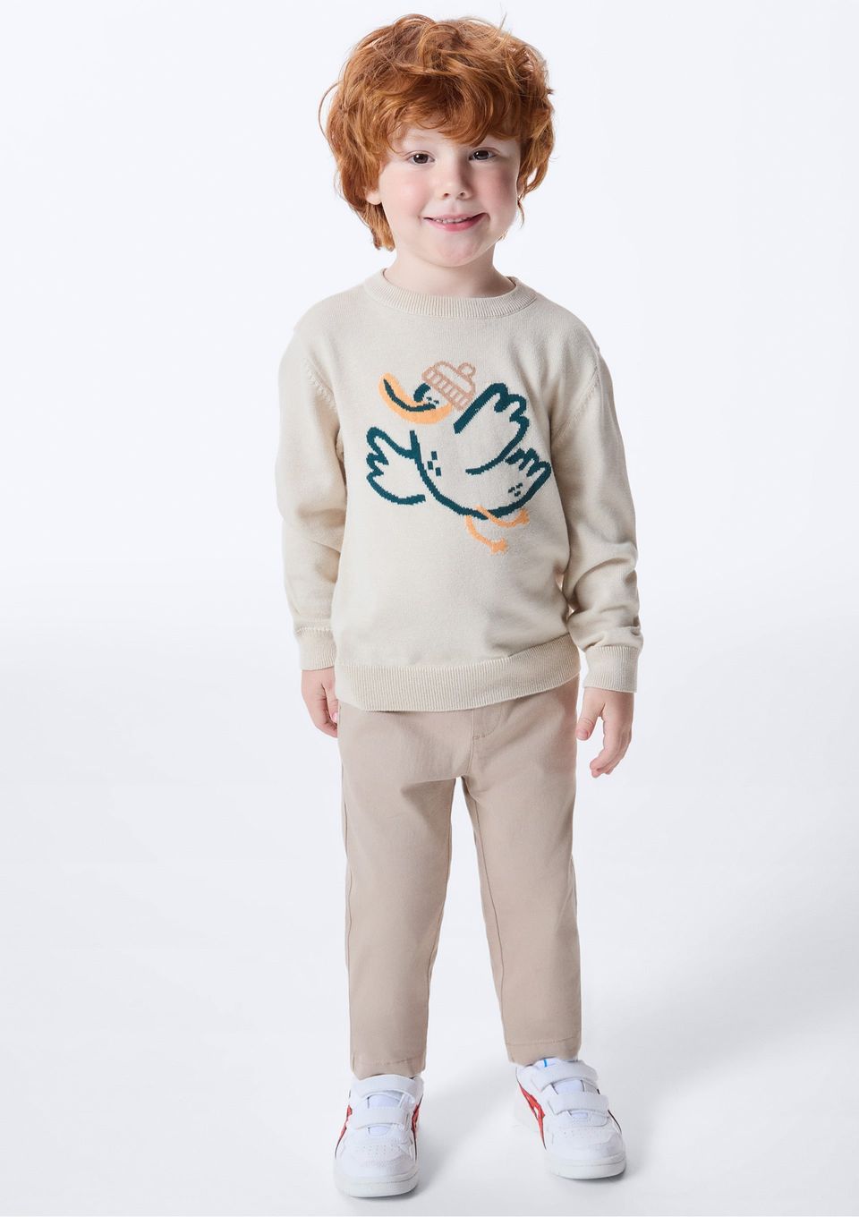 Calça Infantil Menino Toddler Chino - Bege