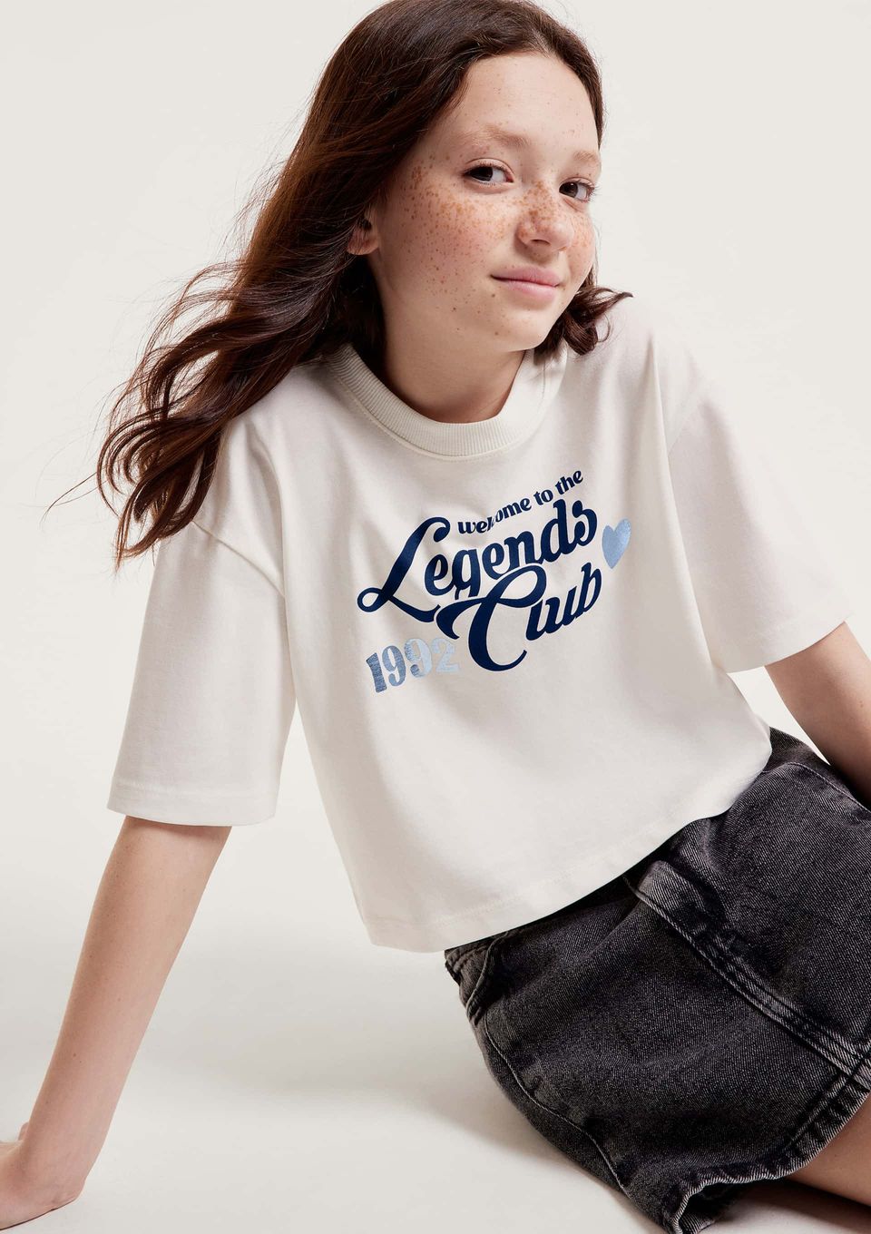 Blusa Infantil Menina Super Cotton Estampada - Off White