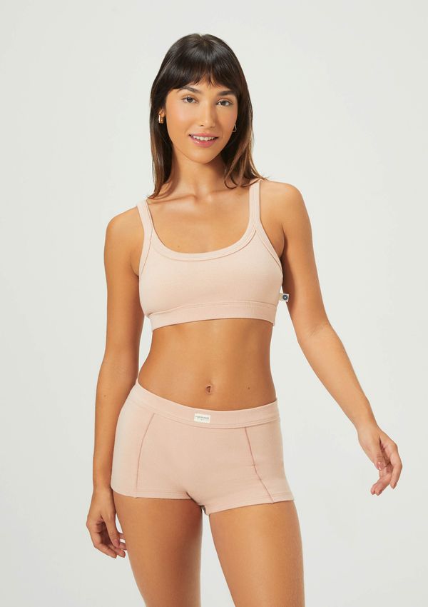 Calcinha Boyshorts Em Ribana - Rosa G