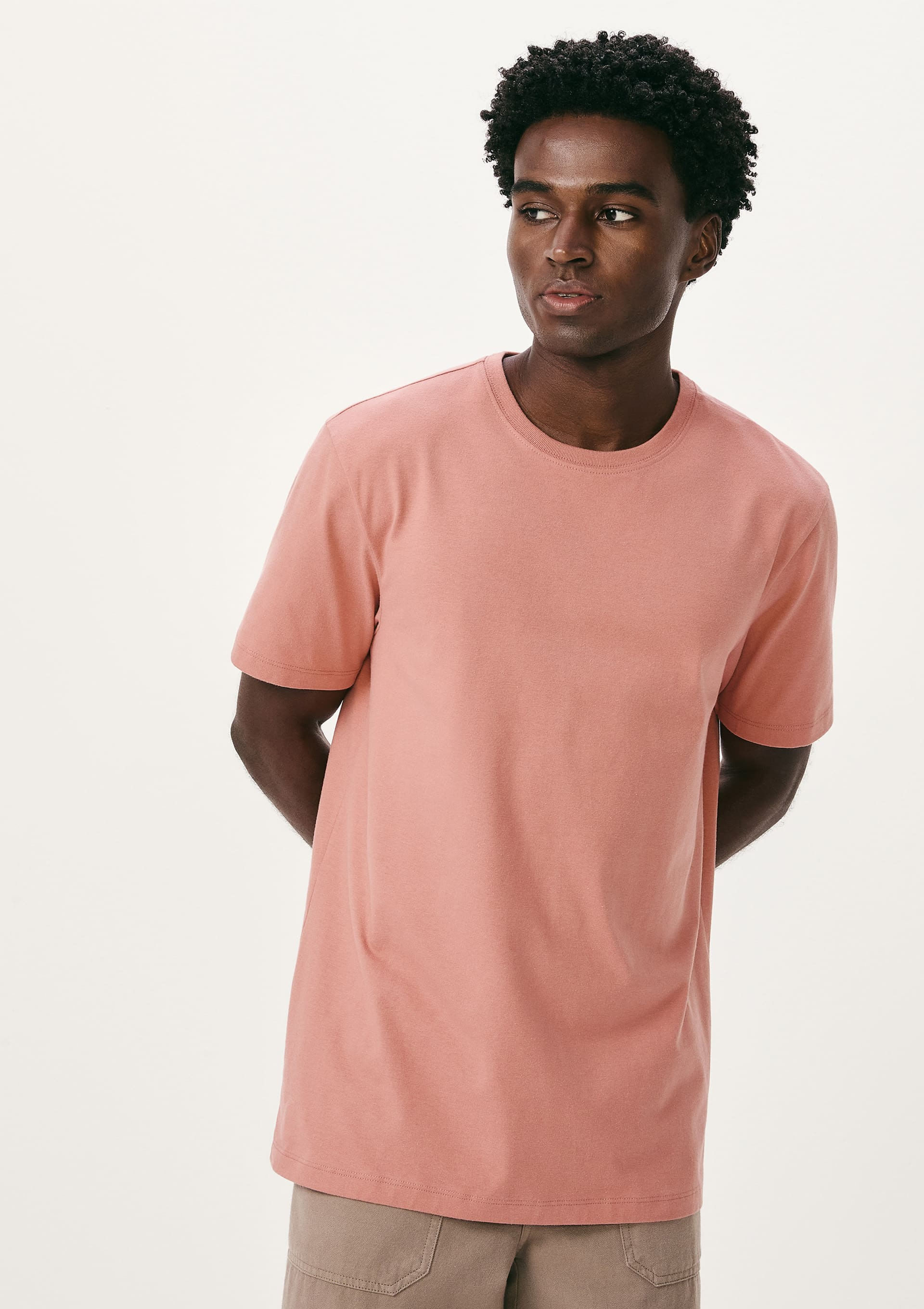 Camiseta Básica Masculina Comfort Super Cotton - Rosa
