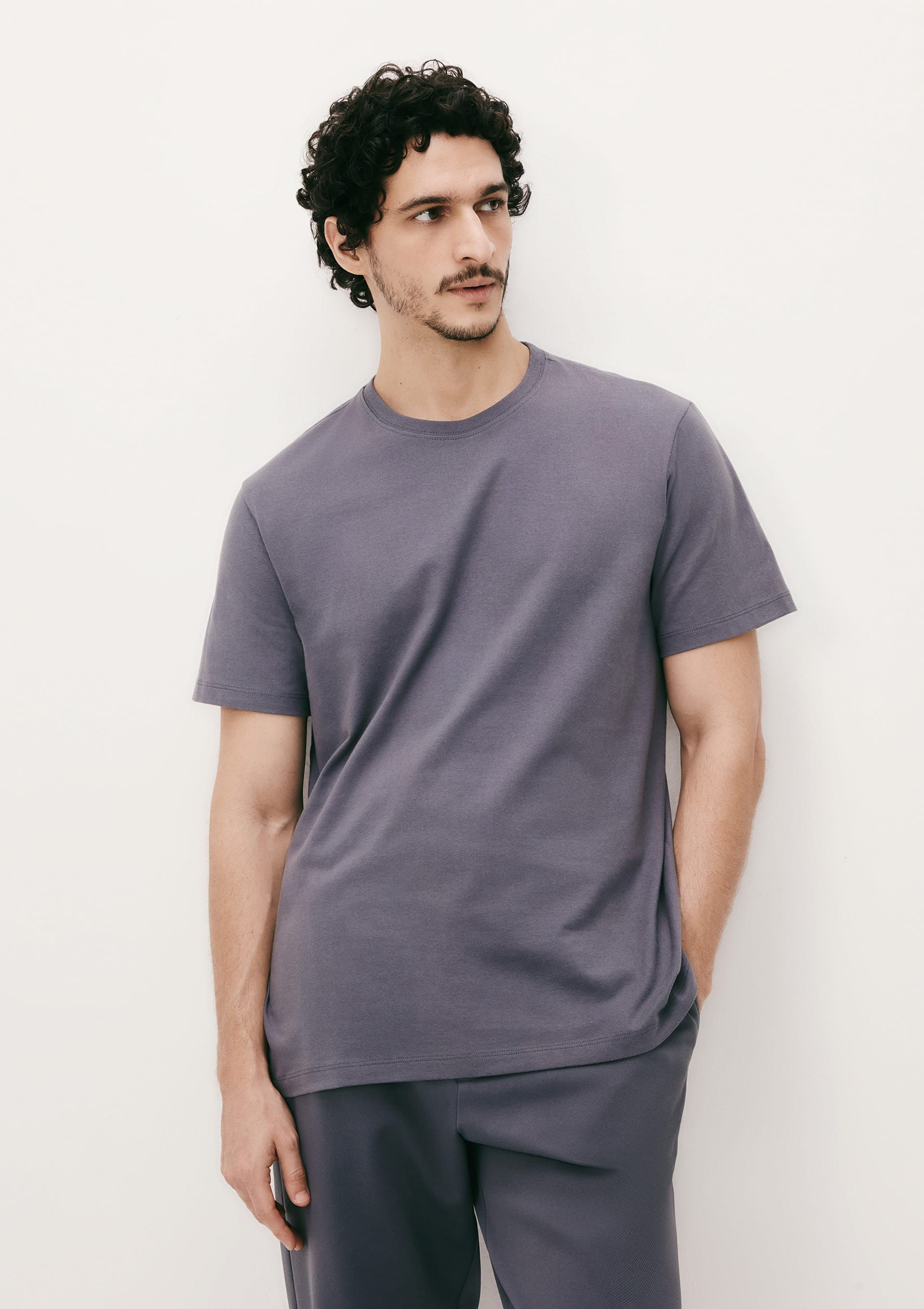 Camiseta Básica Masculina Comfort Super Cotton - Azul