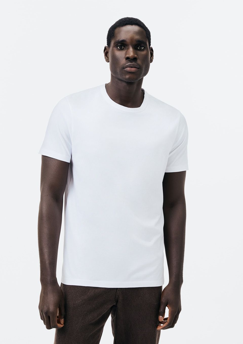 Camiseta Masculina Slim Algodão Peruano Soft Touch - Branco