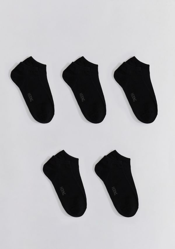 Kit 5 Pares De Meias Soquete Unissex - Preto M
