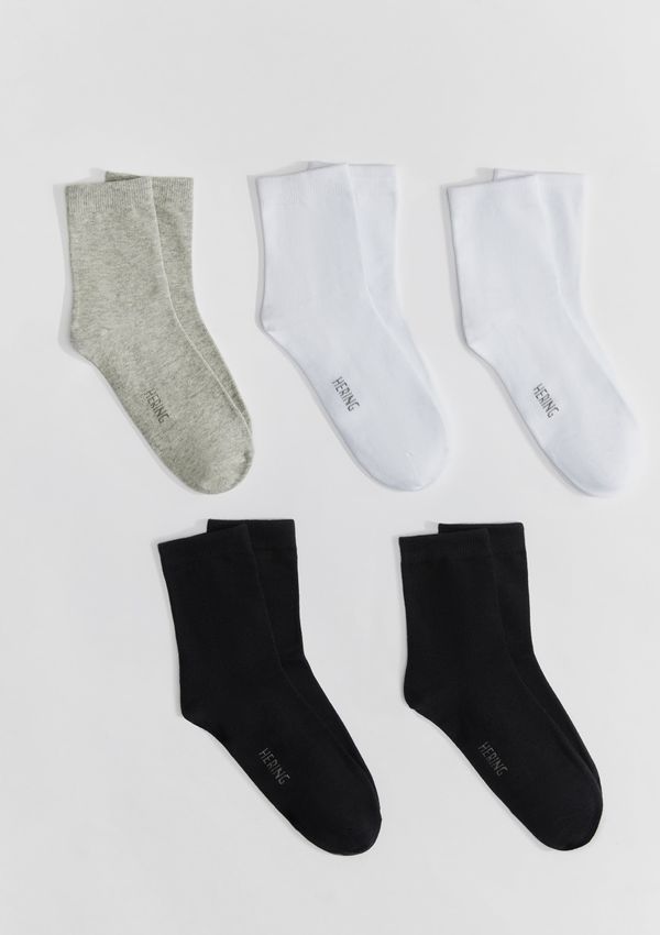 Kit 5 Pares De Meias Unissex Cano Médio - Multicolorido M