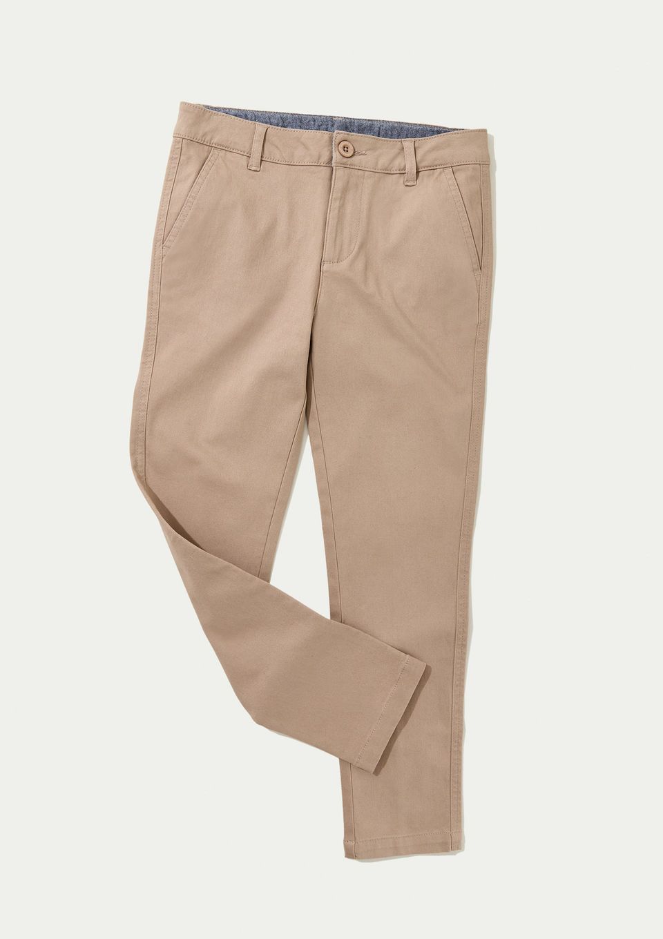 Calça Social Infantil Menino Slim - Bege