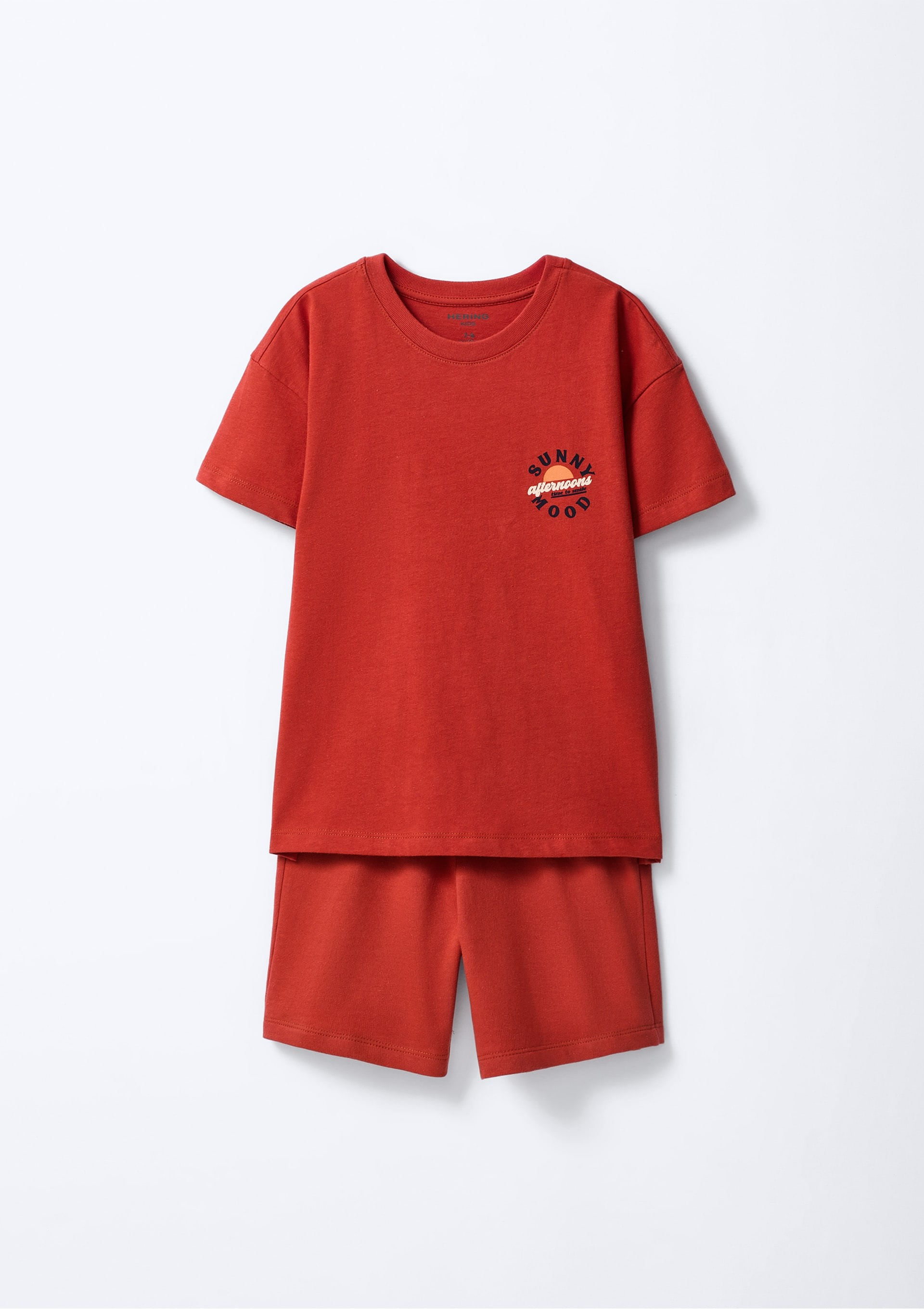 Conjunto Infantil Menino Estampado - Vermelho