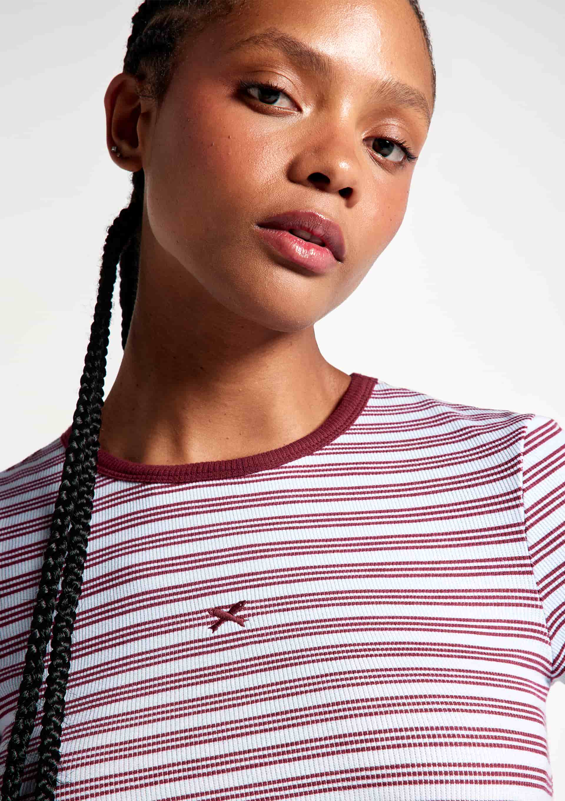 Blusa Feminina Manga Longa Listrada - Vinho