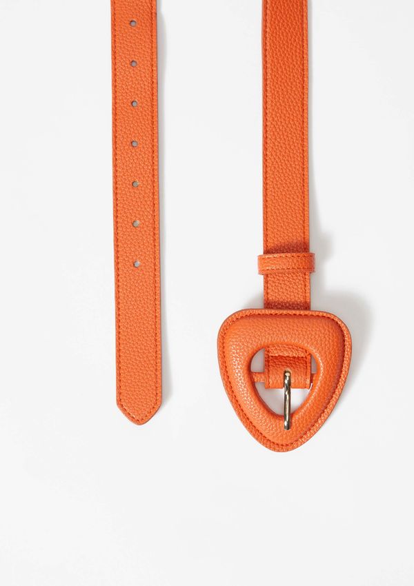 Cinto Feminino Com Fivela Triangular - Laranja M