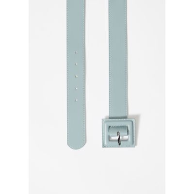 Cinto Feminino Sintético Com Fivela Quadrada - Verde