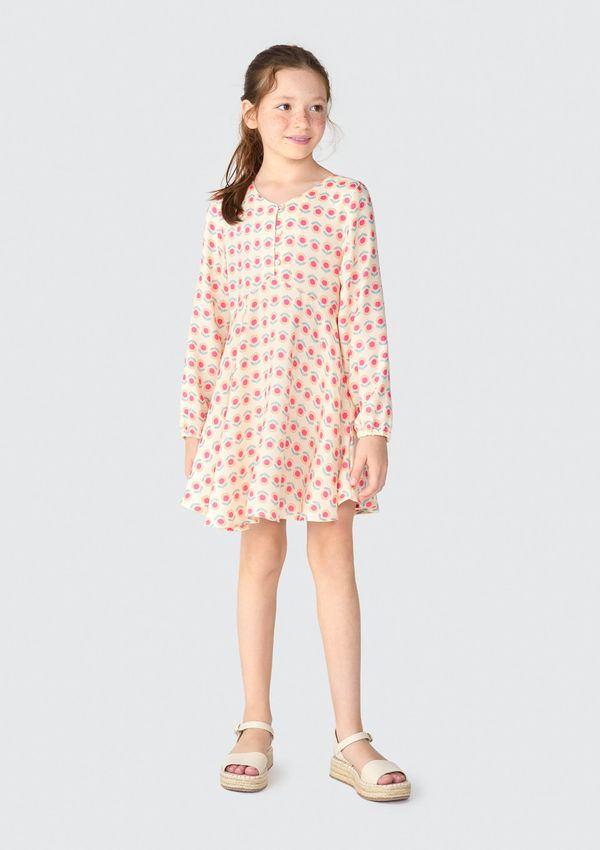 Vestido Infantil Estampado - Laranja 006