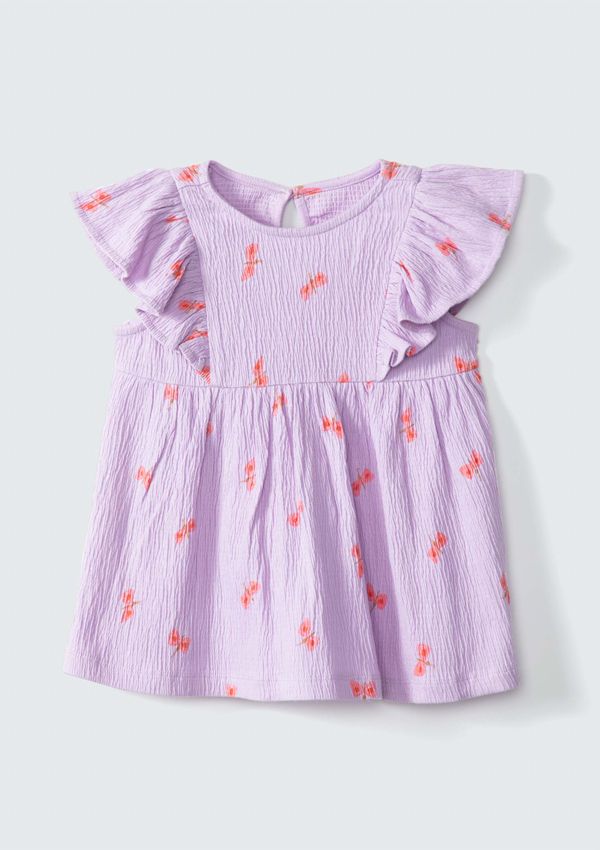 Blusa Infantil Menina Toddler Estampada - Roxo 002