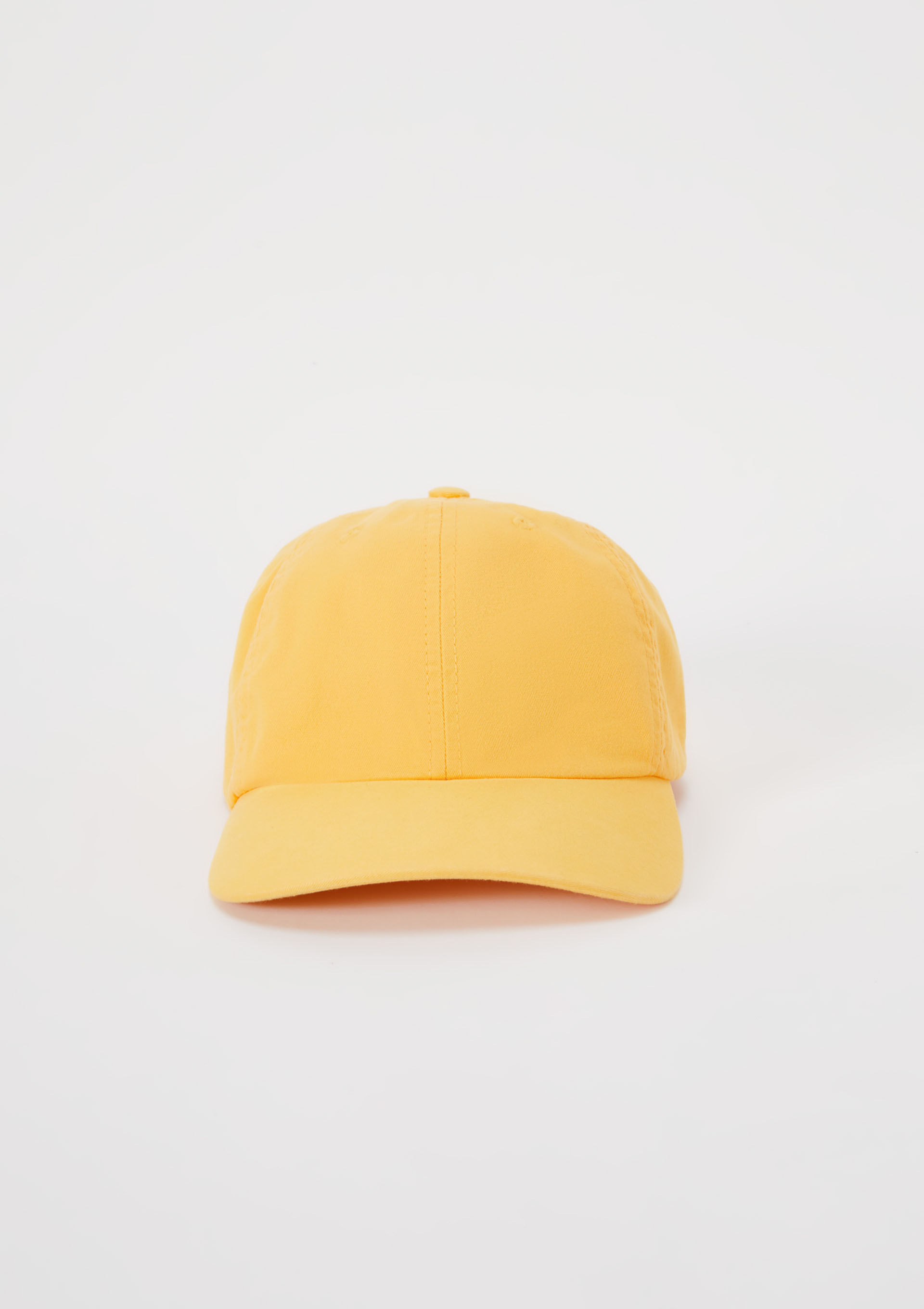 Boné Unissex Aba Curva Em Sarja - Amarelo