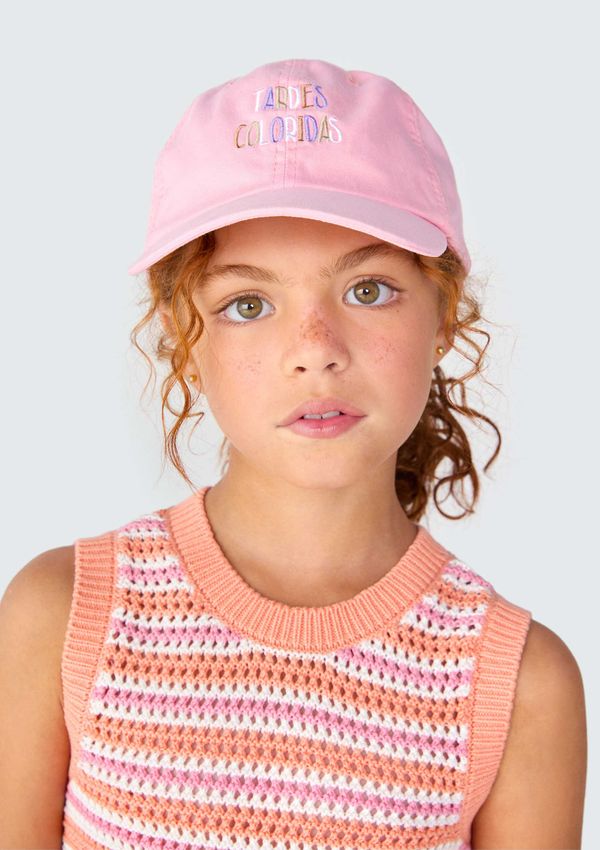 Boné Infantil Menina Aba Curva - Rosa P