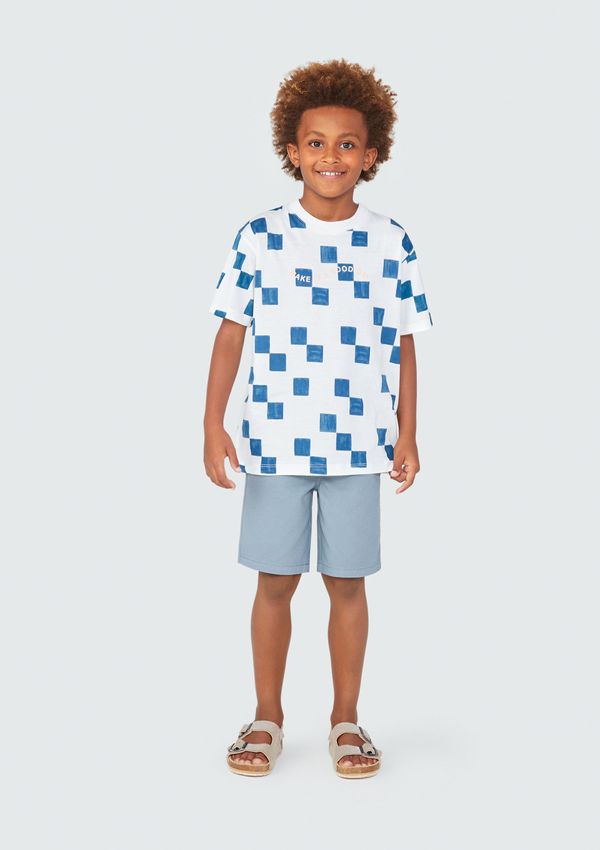 Bermuda Infantil Menino Em Sarja - Cinza 012