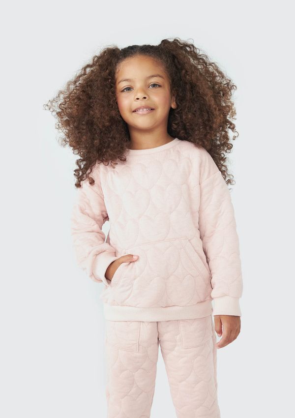 Blusão Infantil Menina Toddler Em Moletom - Rosa 002