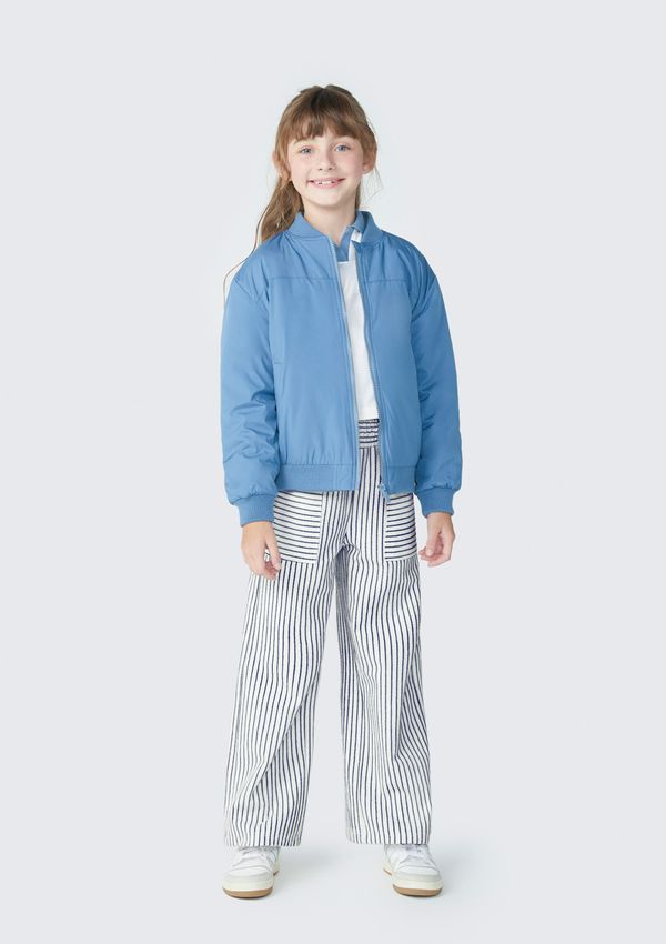Jaqueta Infantil Unissex Com Gola Alta - Azul 012