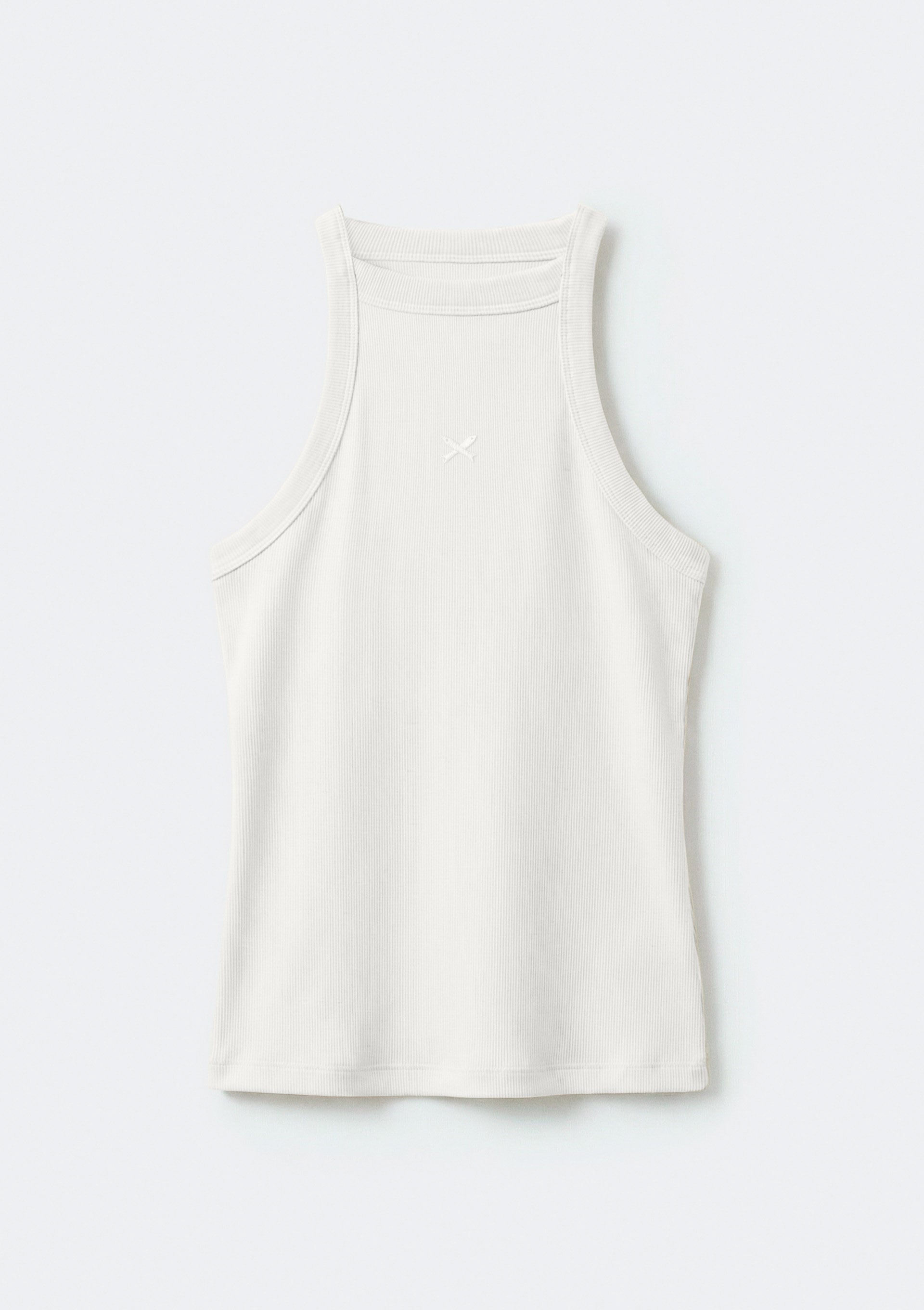 Regata Feminina Hit Com Bordado - Off white