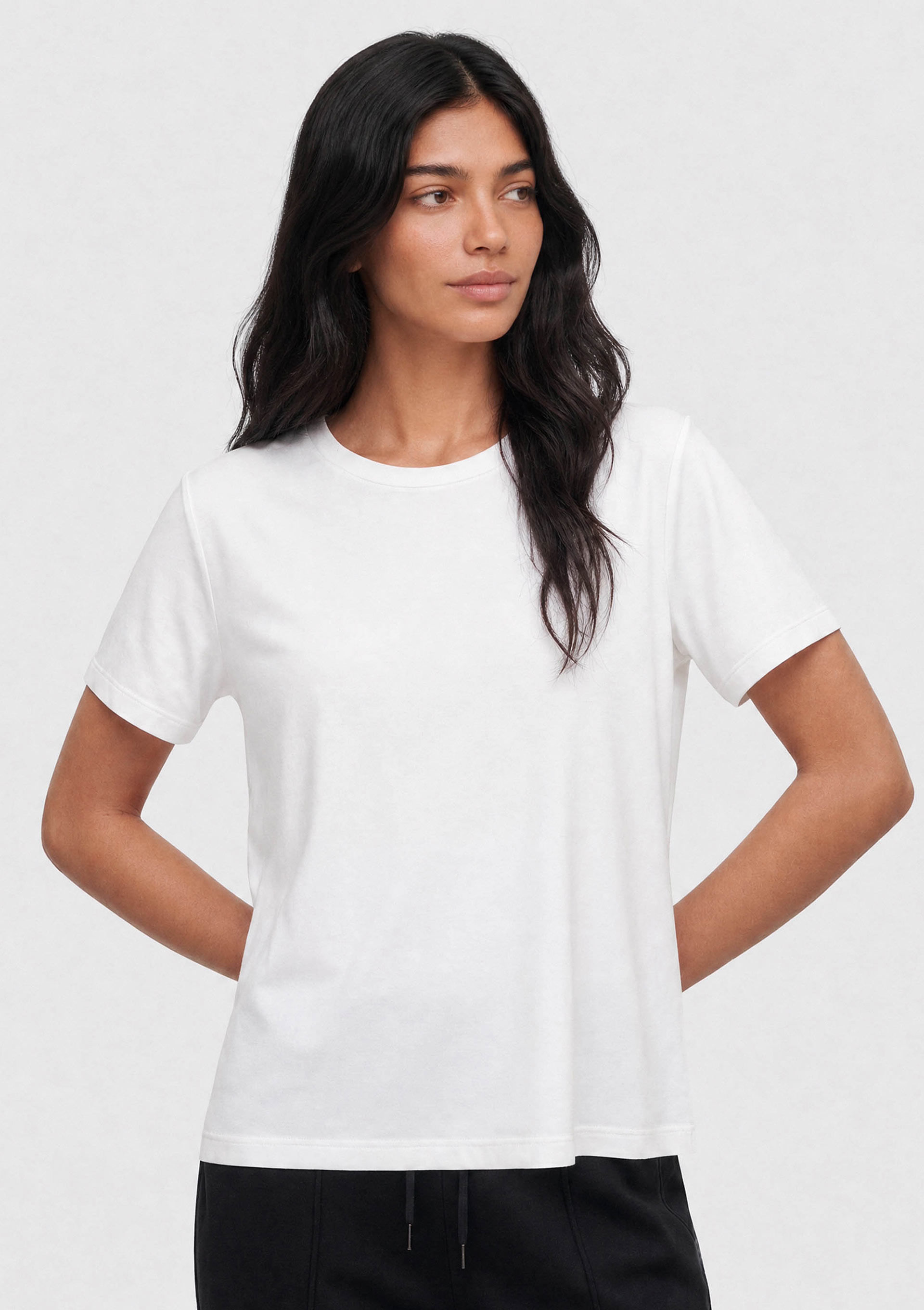 Camiseta Feminina Manga Curta Segunda Pele Hering Aquece - Branco