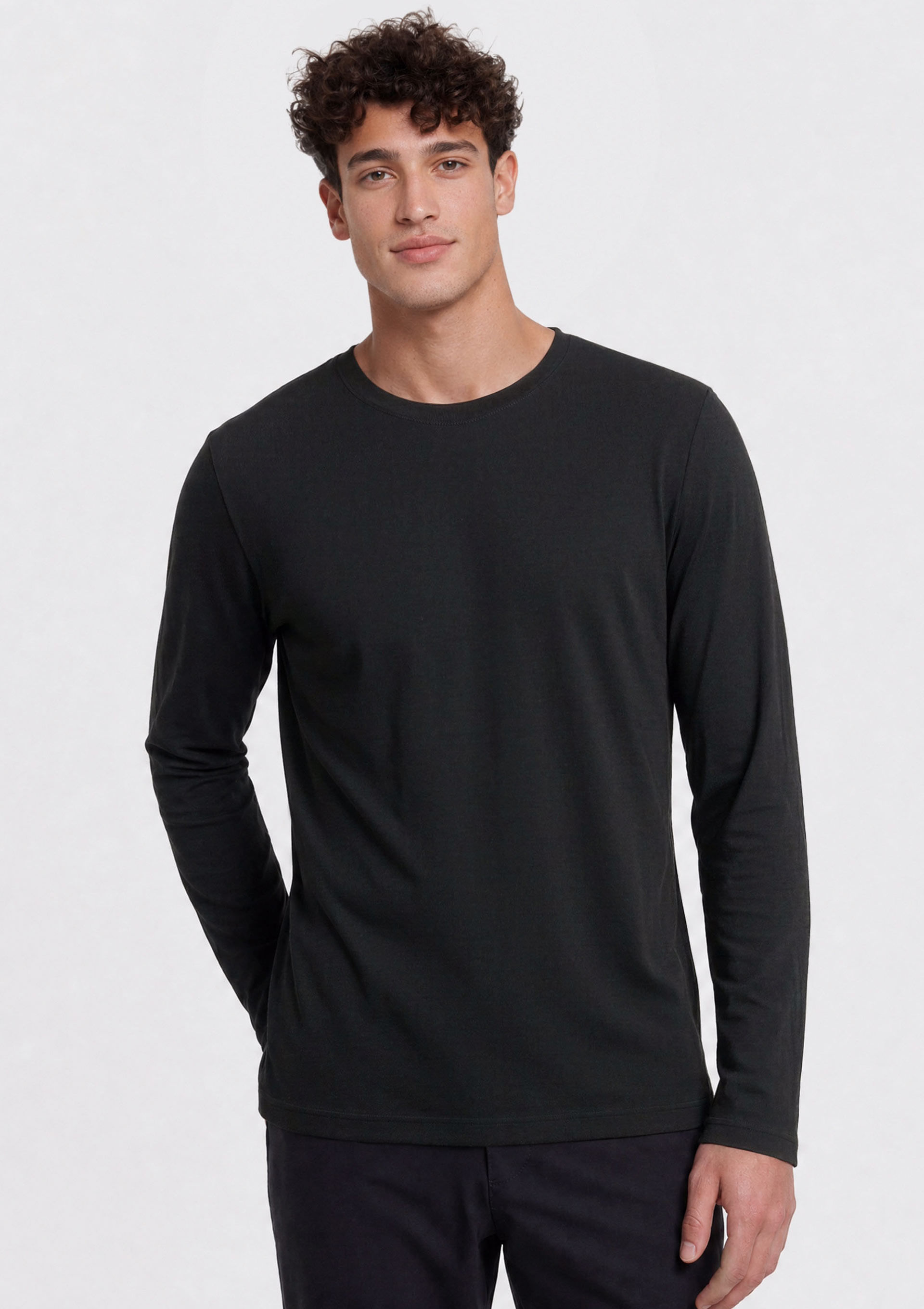 Camiseta Masculina Manga Longa Segunda Pele Hering Aquece - Preto