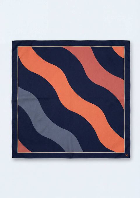 Lenço Feminino Grande Estampado em Voil - Azul — Hering