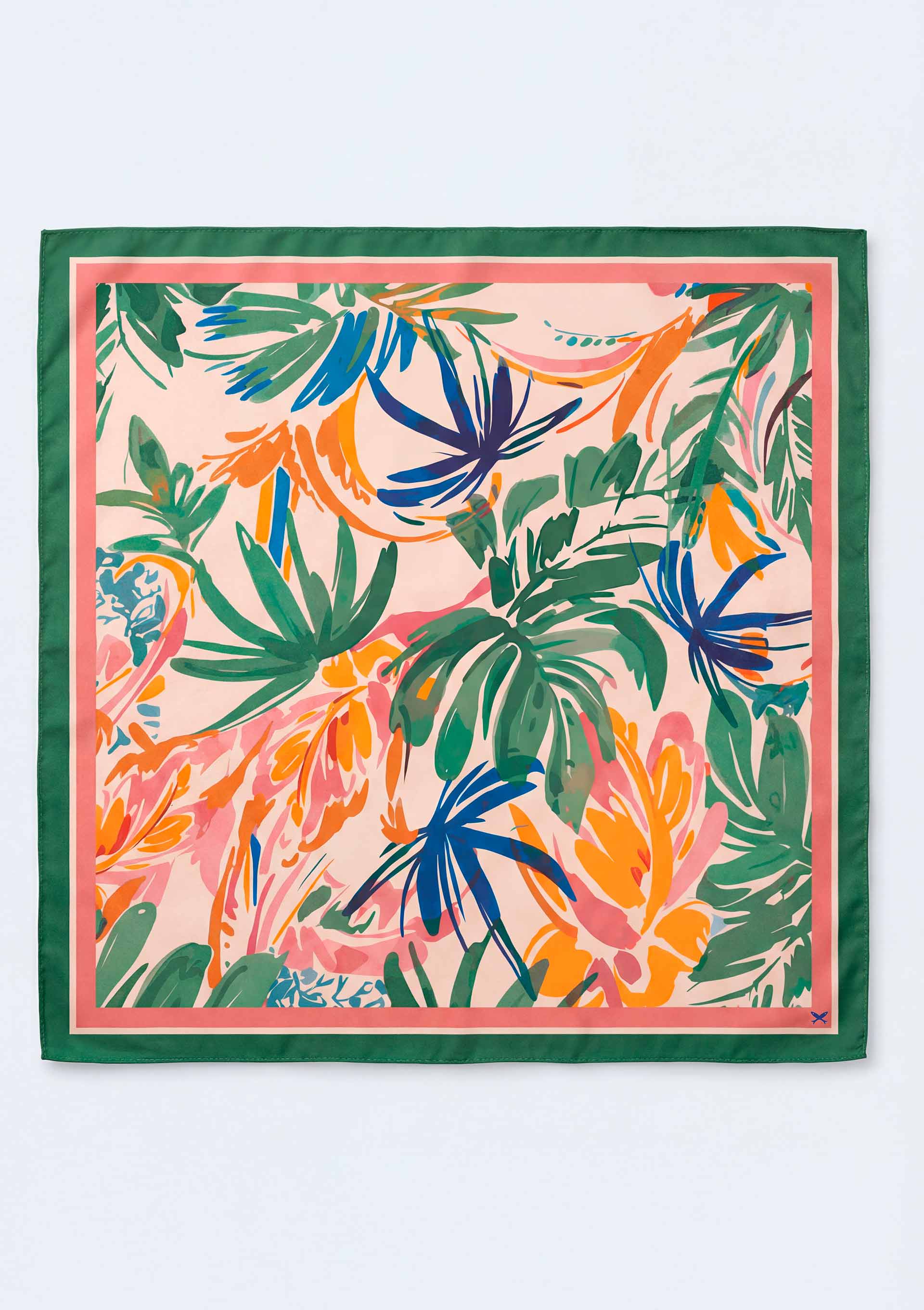 Lenço Feminino Grande Estampado em Voil - Verde — Hering