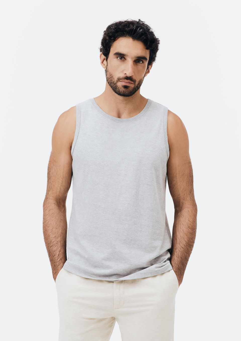 Regata Básica Masculina World - Cinza