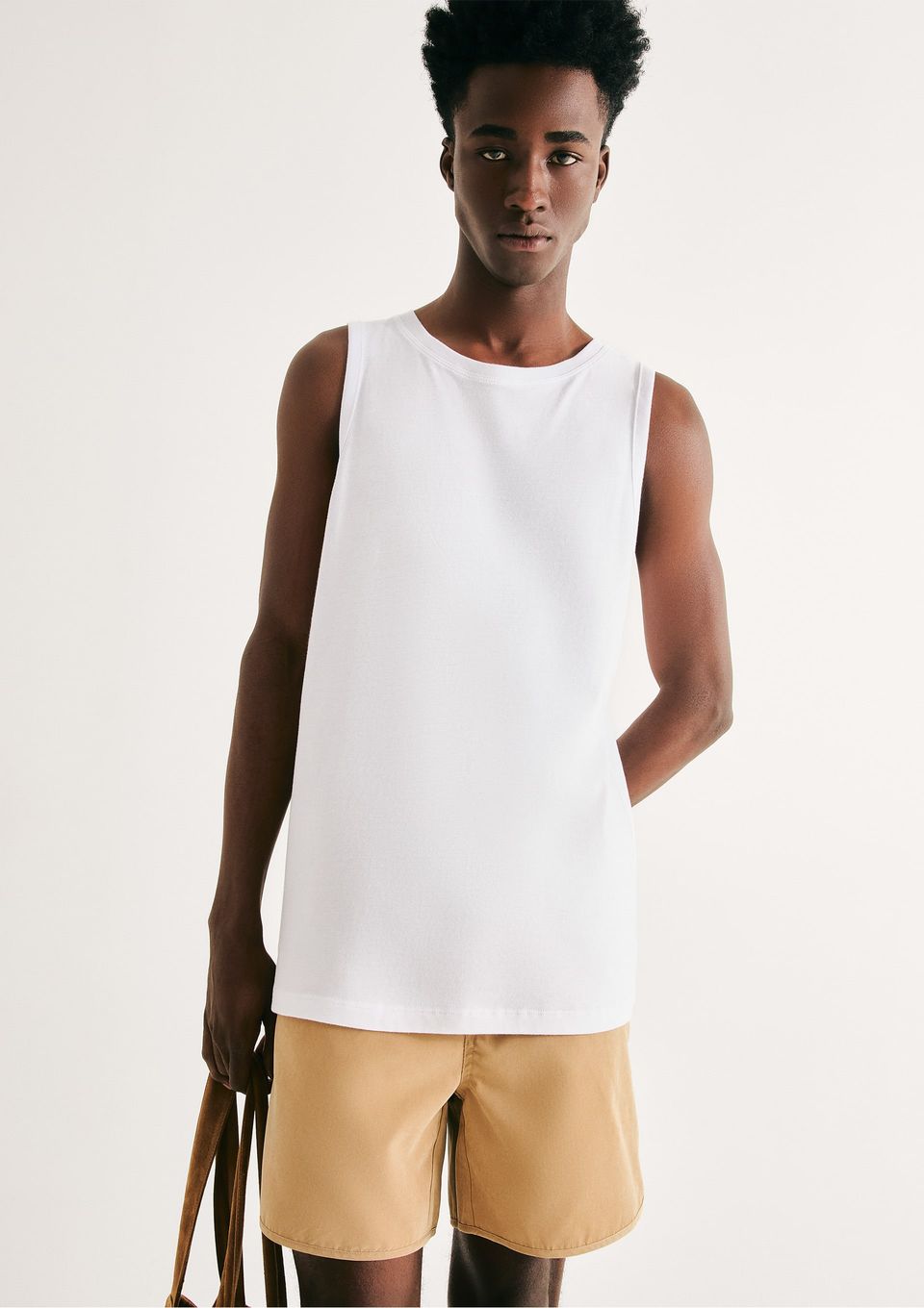 Regata Básica Masculina World - Branco
