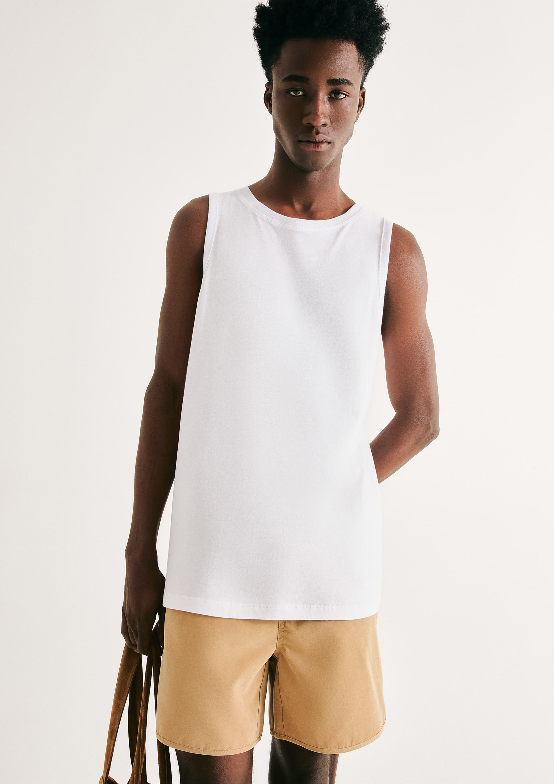 Regata Básica Masculina World - Branco