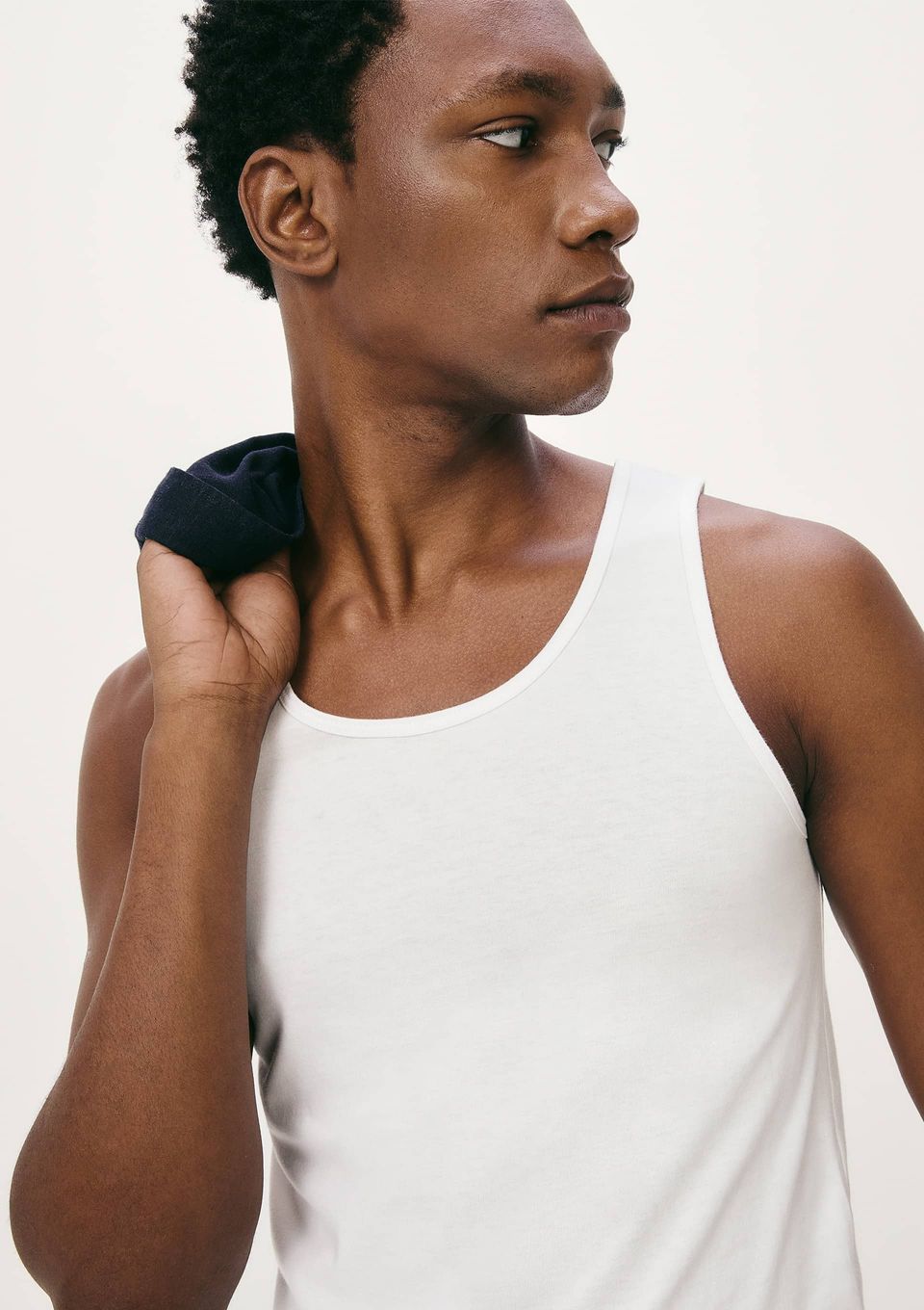 Regata Básica Masculina Slim - Branco