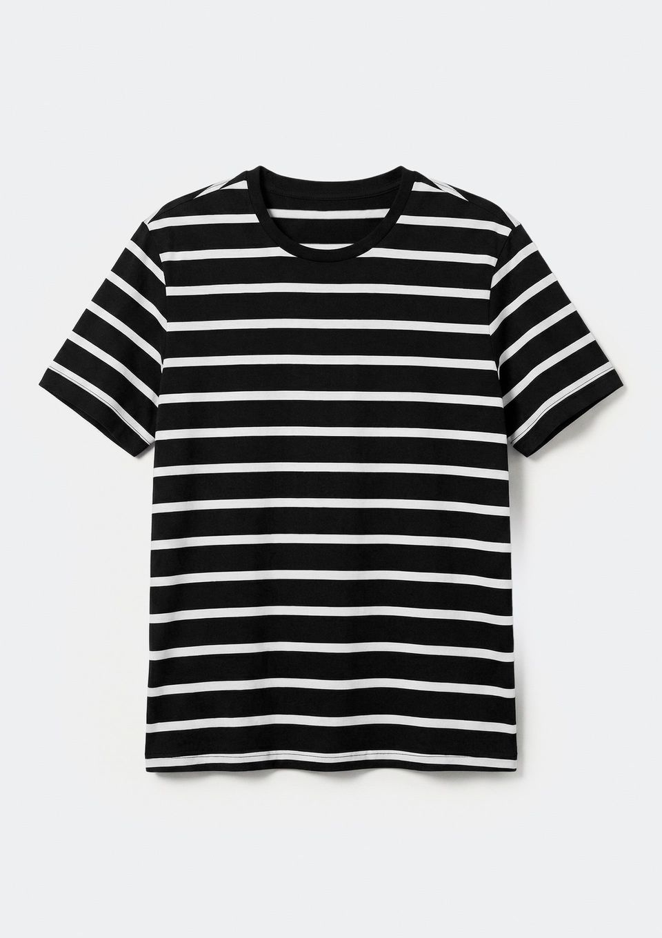 Camiseta Básica Masculina Mar em Algodão Peruano - Preto