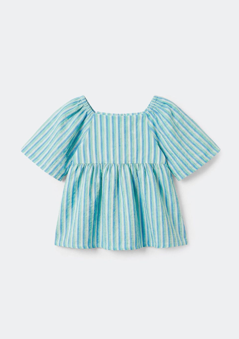 Blusa Infantil Menina em Algodão Anarruga - Azul
