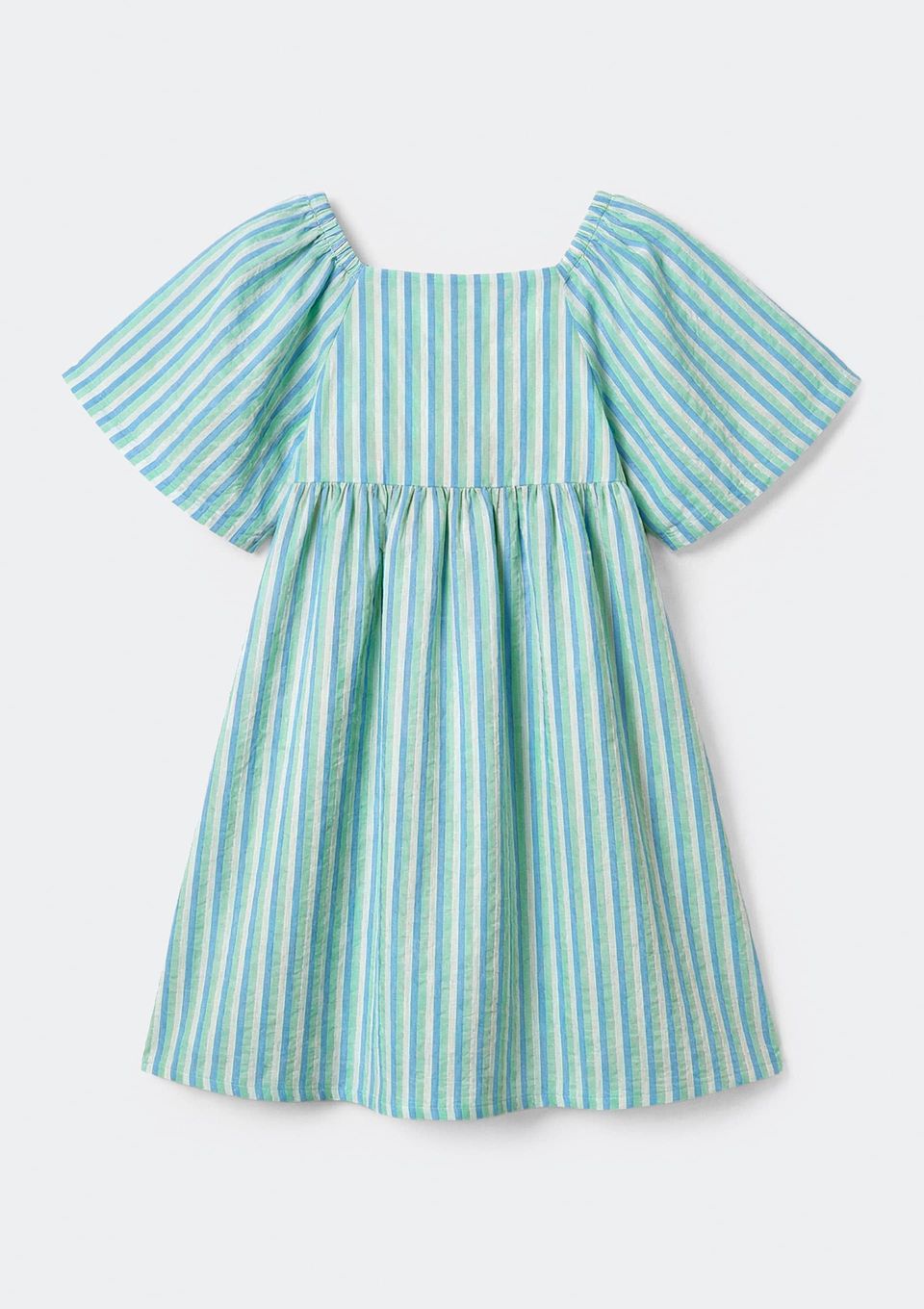 Vestido Infantil Menina Fio Tinto - Azul