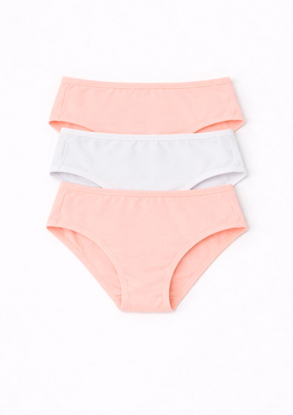 Kit com 3 Calcinhas Infantil em Ribana - Multicolorido