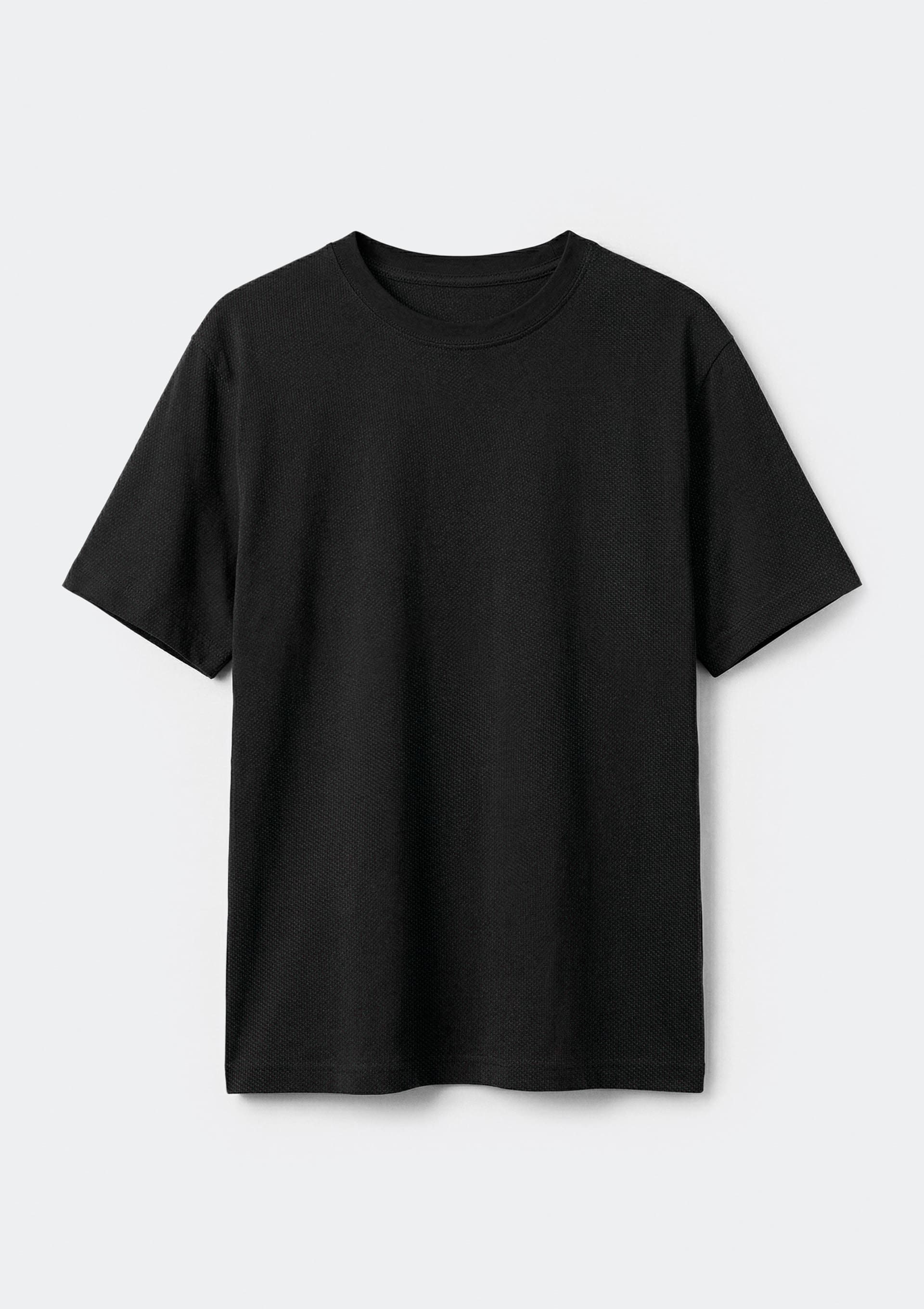 Camiseta Masculina Em Malha Piquet Pima - Preto