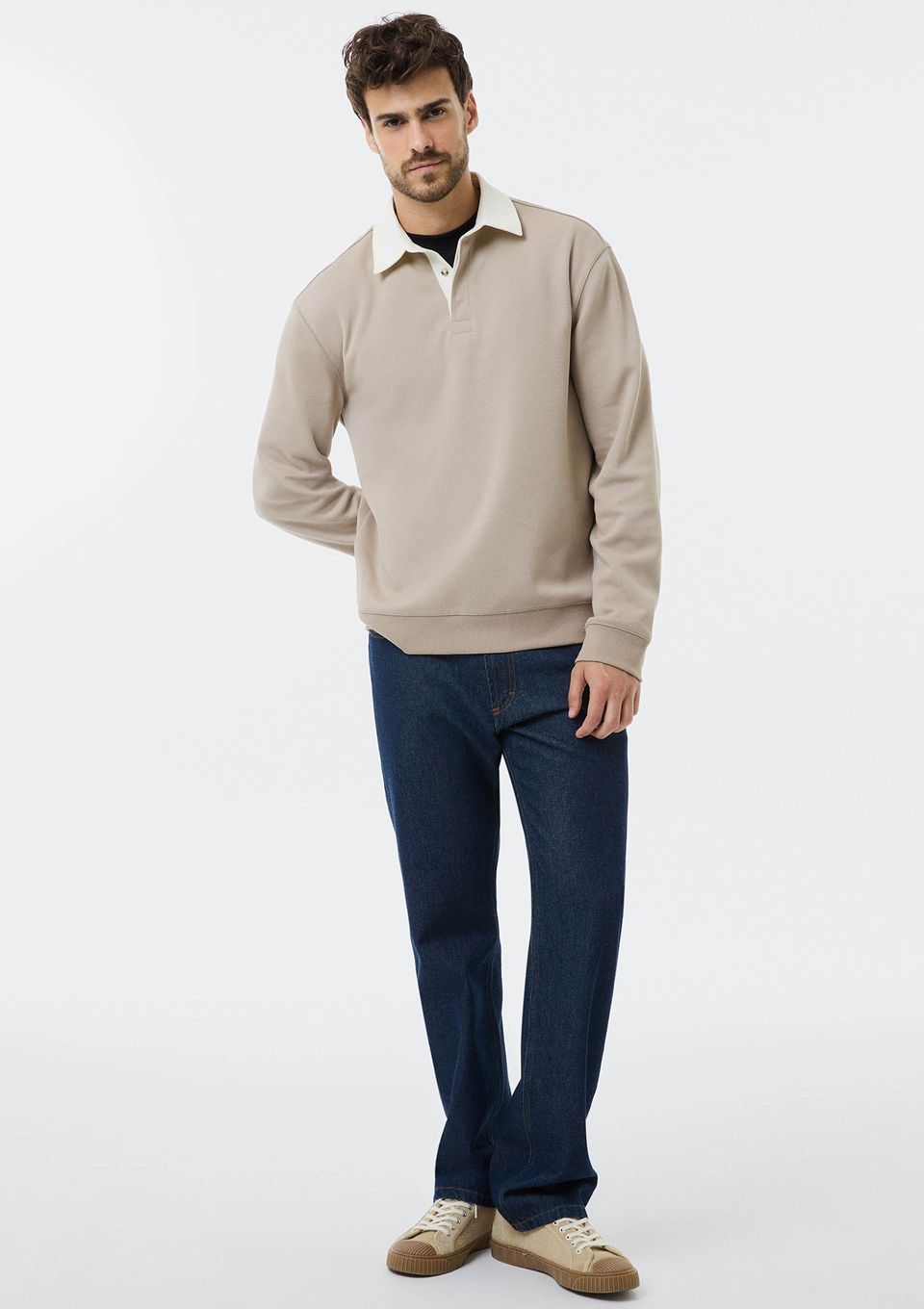 Calça Masculina Reta em Jeans - Azul