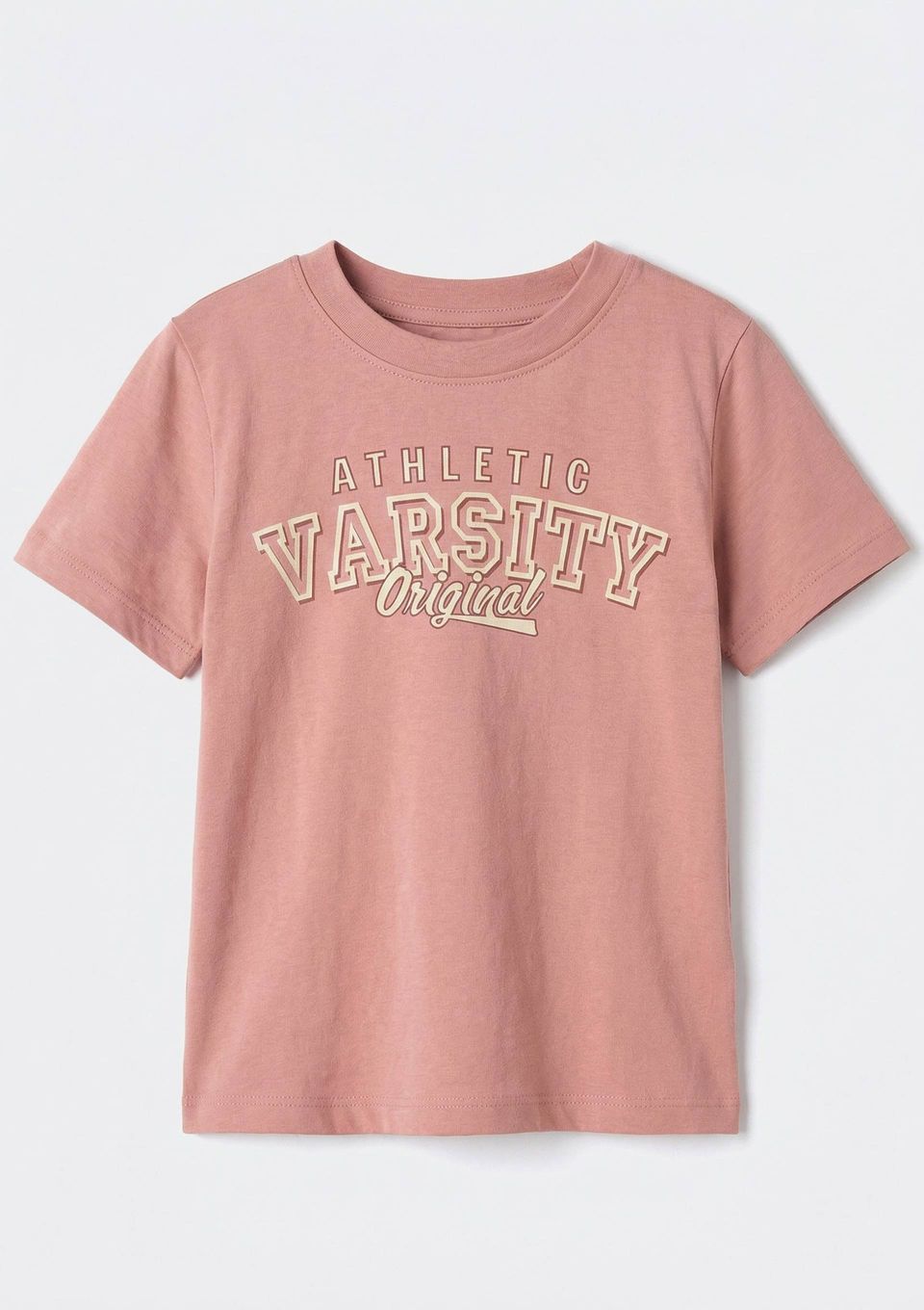 Blusa Infantil Menina Manga Curta com Estampa - Rosa