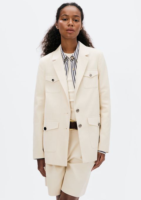 Blazer Feminino com Bolsos - Creme — Hering