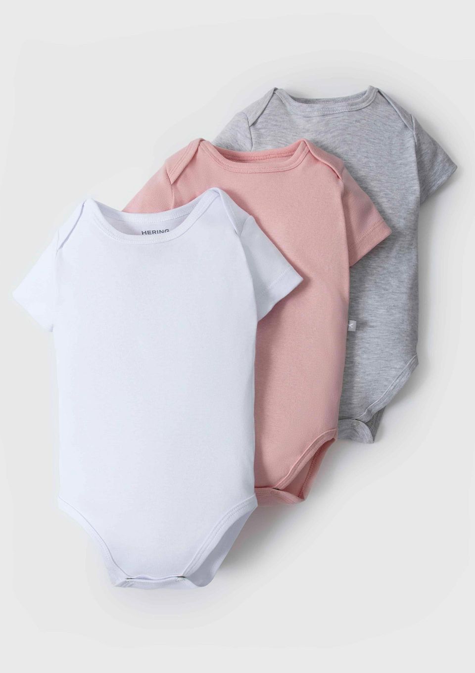 Kit com 3 Bodies Bebê Unissex Manga Curta - Multicolorido