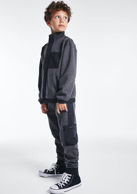 Calça Infantil Menino em Moletom - Cinza — Hering