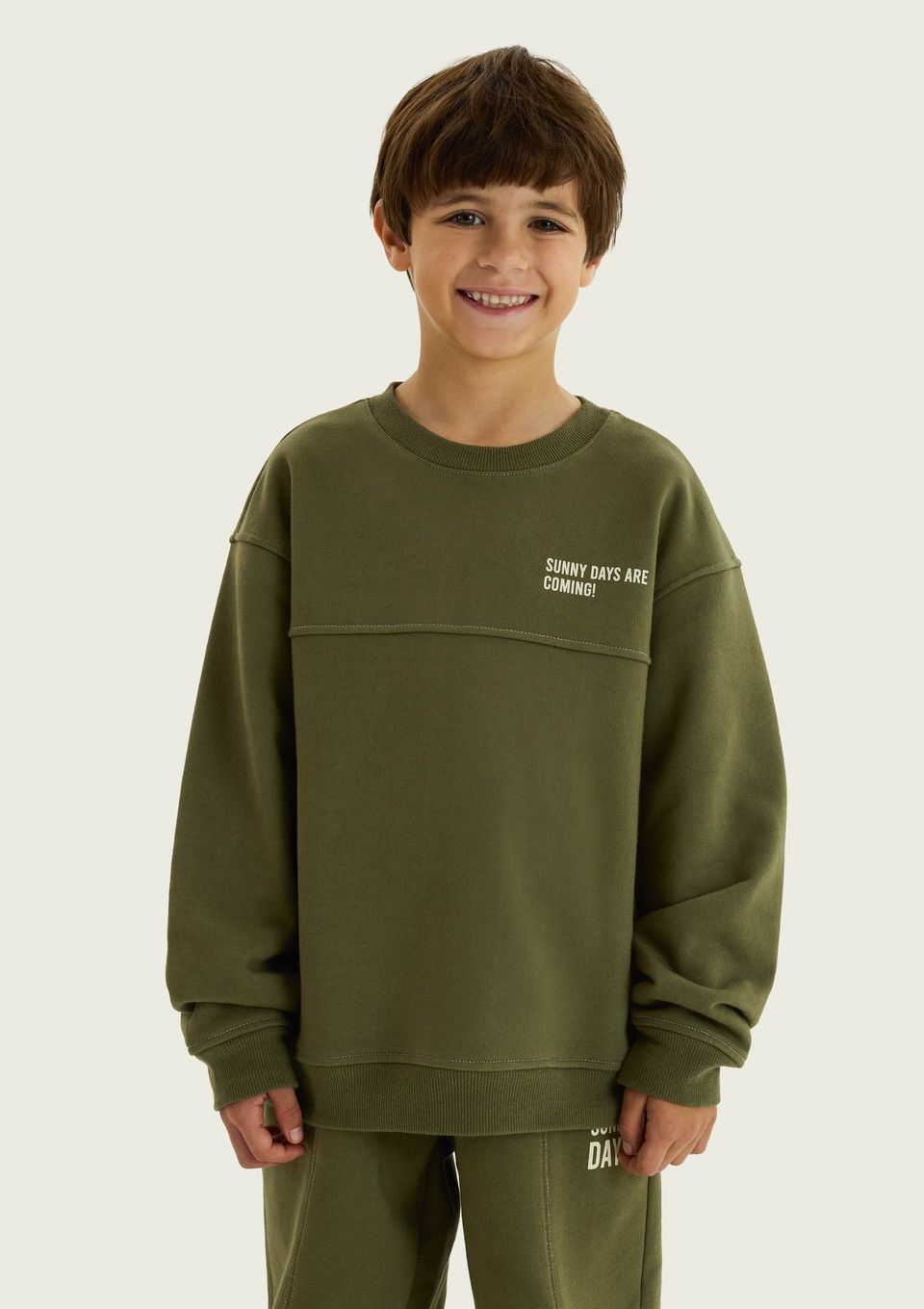 Blusão Infantil Menino em Moletom Peluciado - Verde