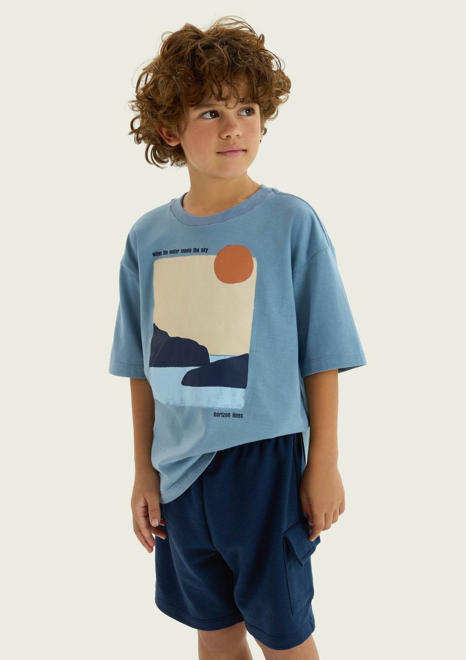 Conjunto Infantil Menino Estampado - Azul