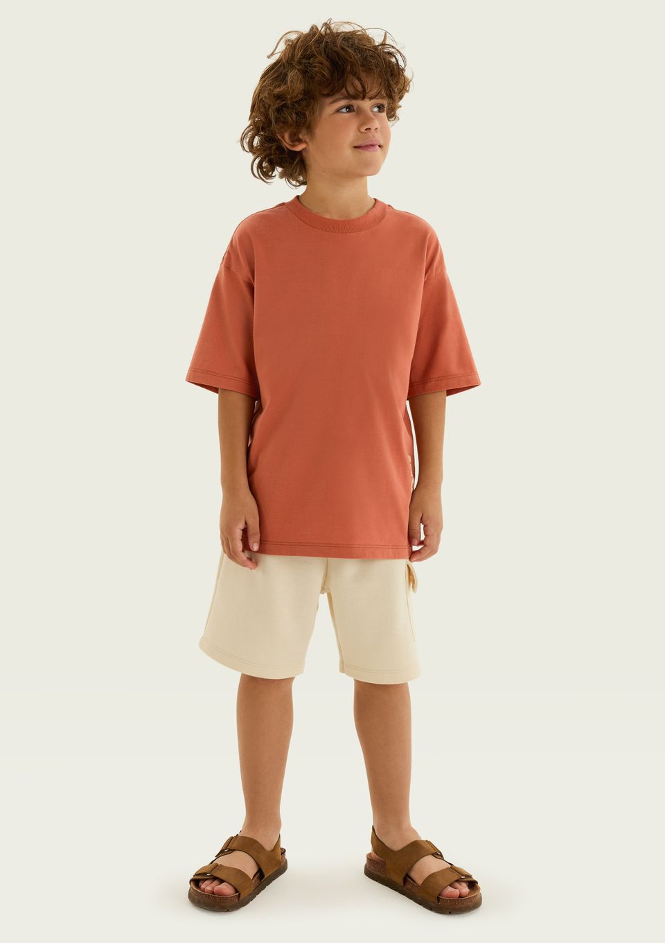 Conjunto Infantil Menino Estampado - Laranja