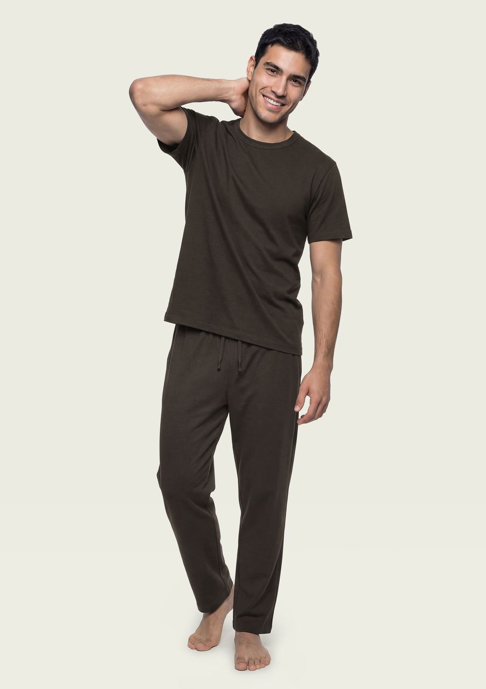 Pijama Longo Masculino Super Cotton - Verde