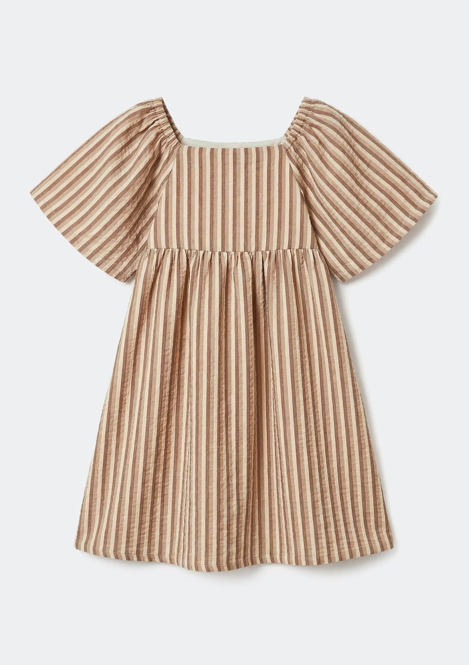 Vestido Infantil Menina Fio Tinto - Bege