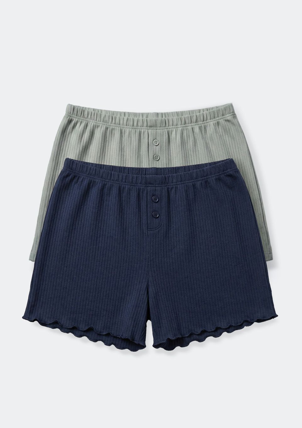 Kit 2 Shorts Pijama Feminino em Jacquard - Multicolorido