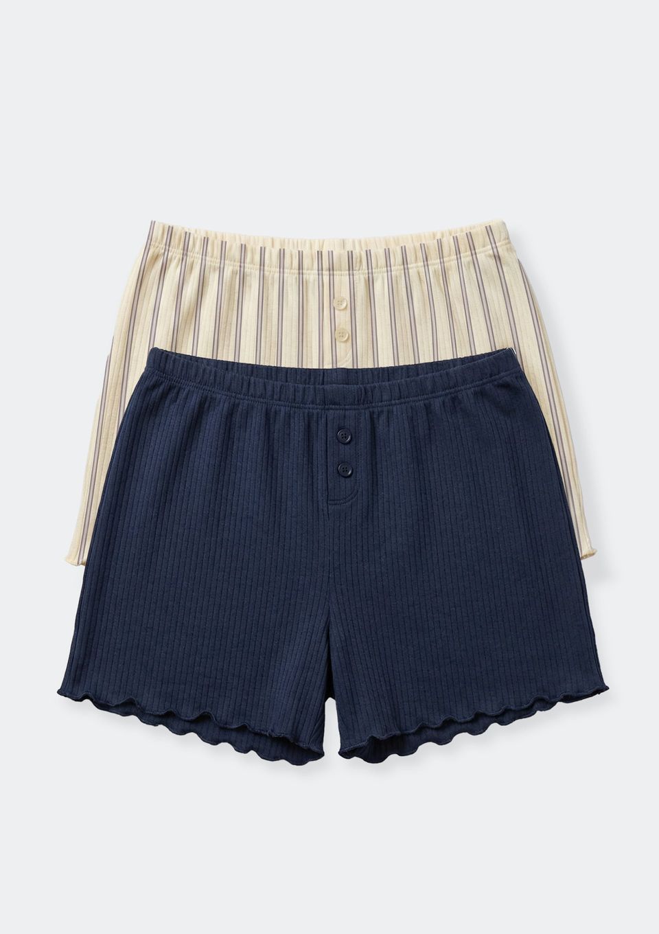 Kit 2 Shorts Pijama Feminino em Jacquard - Multicolorido